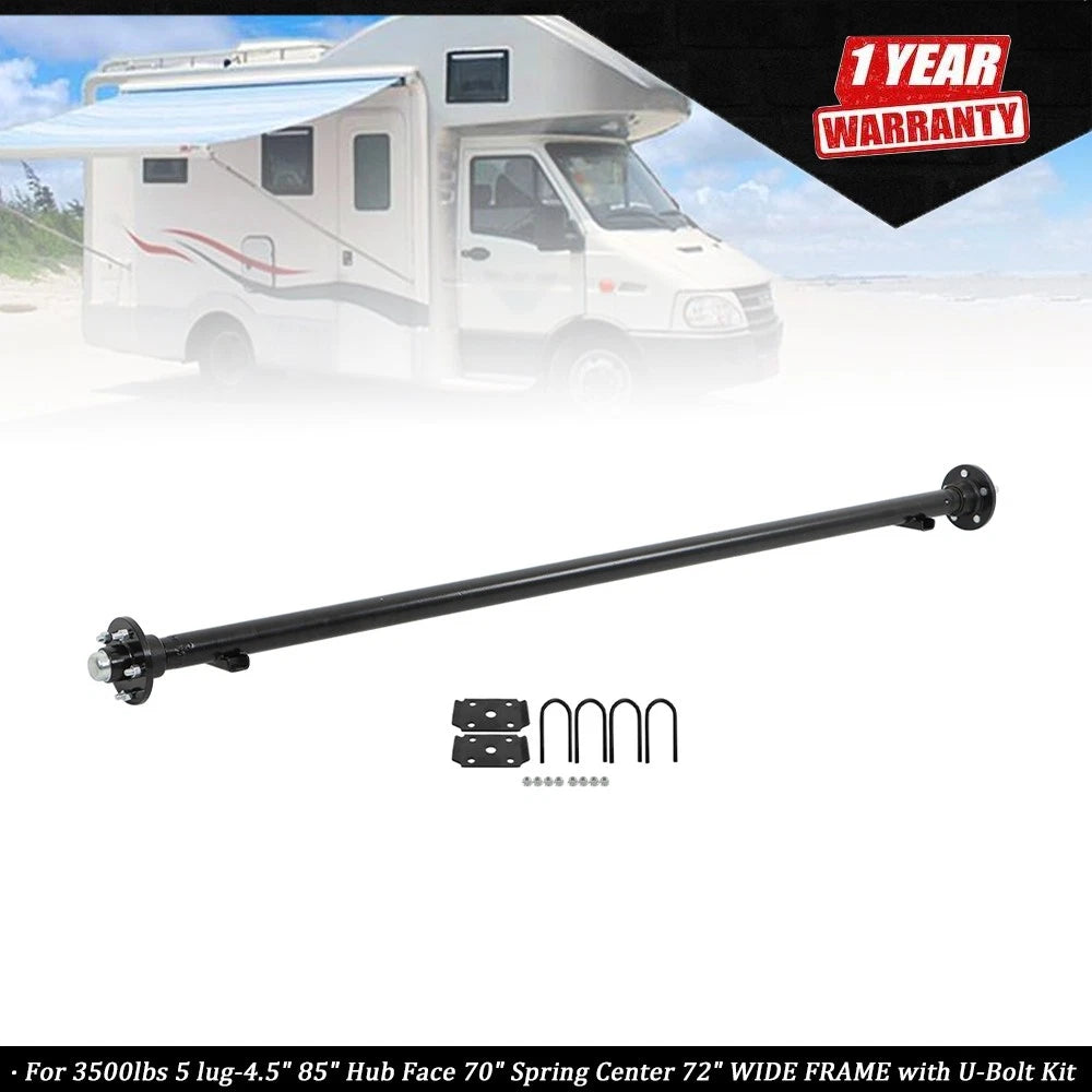 3500lbs 5 Lug Hub Frame with U-Bolt Kit for 85" Width Vehicles