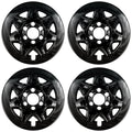 17" Gloss Black Wheel Skins for 2015-2017 Chevy Tahoe - 7 Spoke