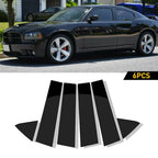 Pillar Posts for Dodge Charger (2006–2010) Black Door Window Trim