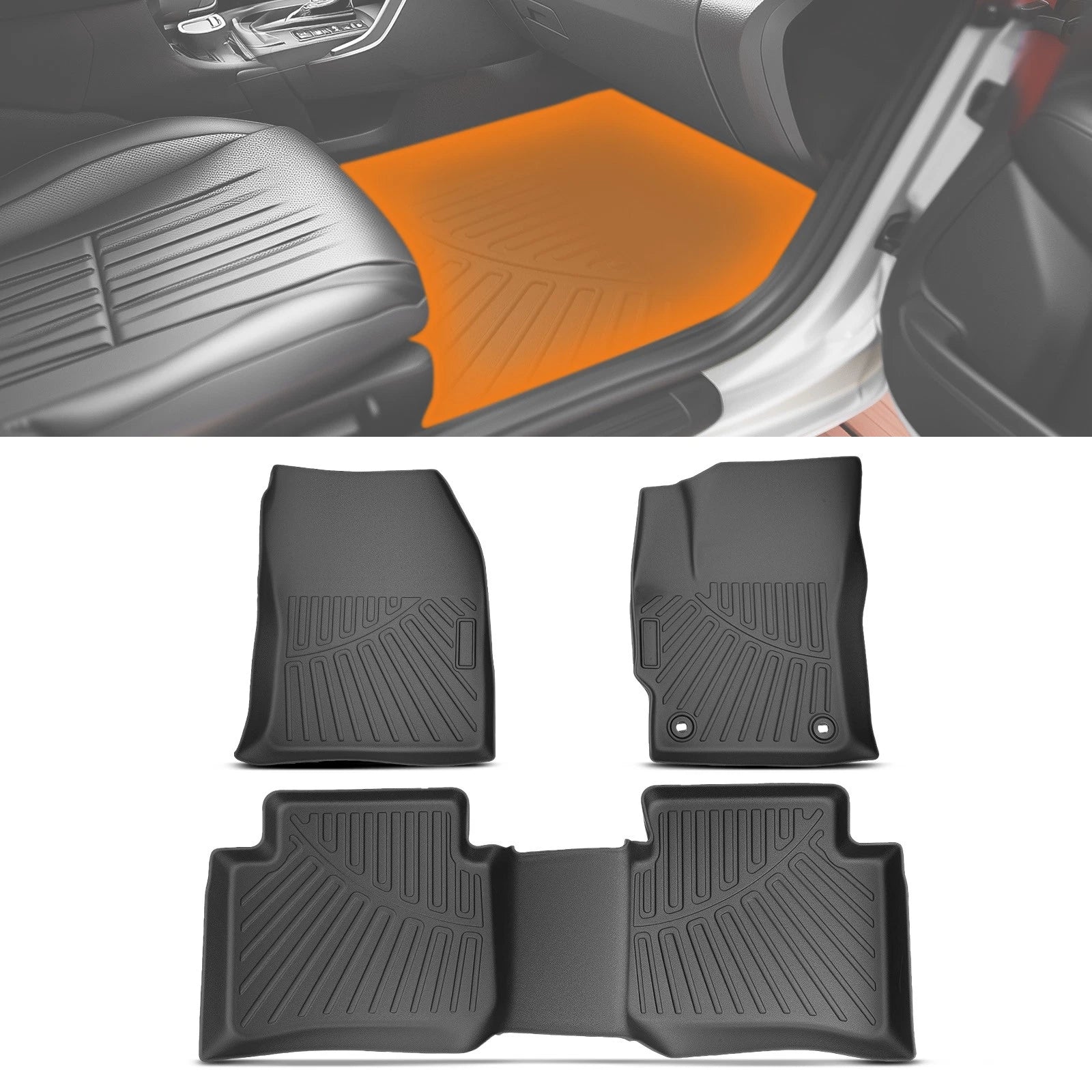Carpet Floor Mat Liner for Toyota Corolla/Corolla Hybrid (2020–2023) TPE Waterproof