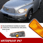 2X Amber Front Corner Side Marker Signal Light Lens for Chevrolet HHR (2006–2011)