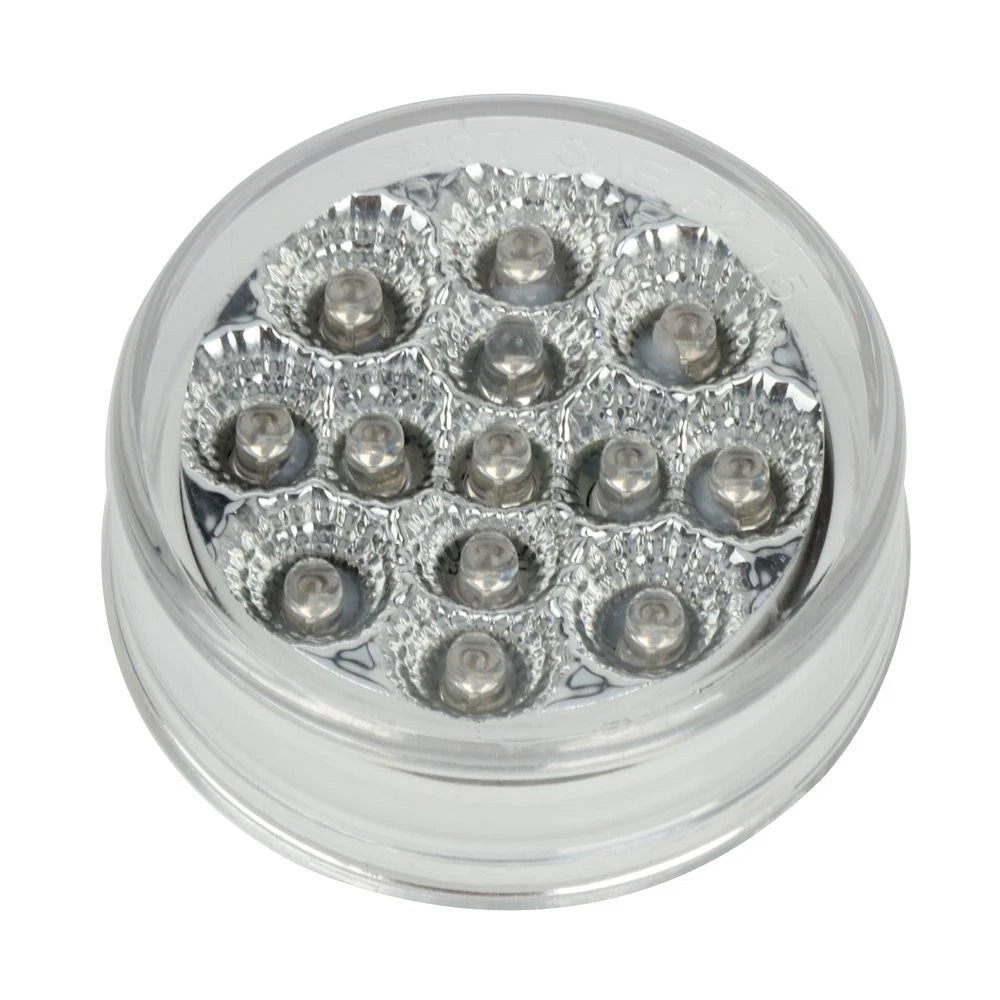 Set of 4 LED Clear Cover Red + Amber Tail Turn Side Marker Lights Universal