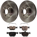 Set of 2 Brake Disc and Pad Kits for BMW X5 Series (E53)