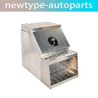 Aluminum Tool Box with Saddle Step for Semi Truck (28"x25"x18")