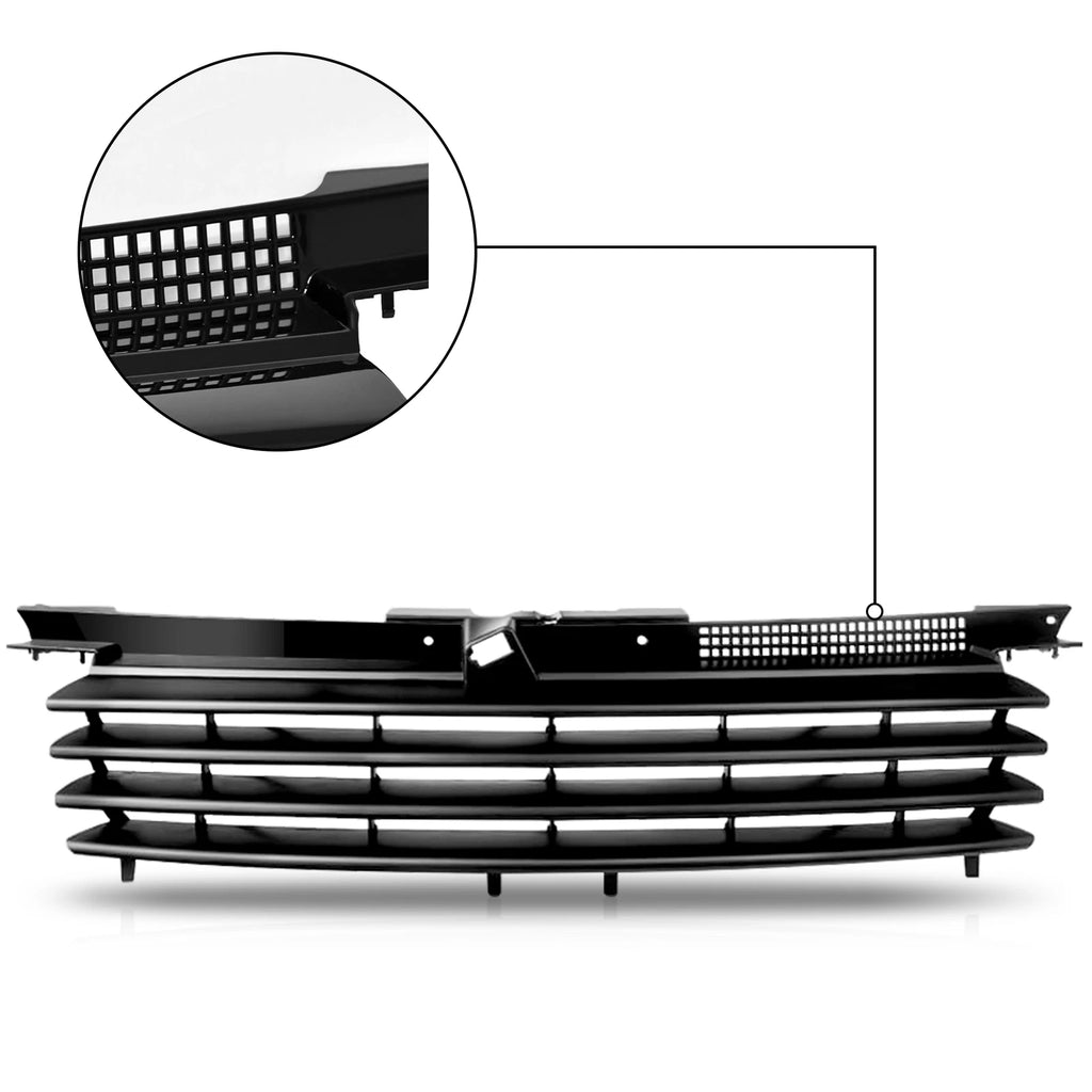Front Badgeless Grille with Hood Notch Filler for VW Jetta Bora (1999–2005)