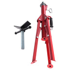 Steel Adjustable Pipe Stand V-Head Tripod Jack 28-52in 2500lbs Capacity