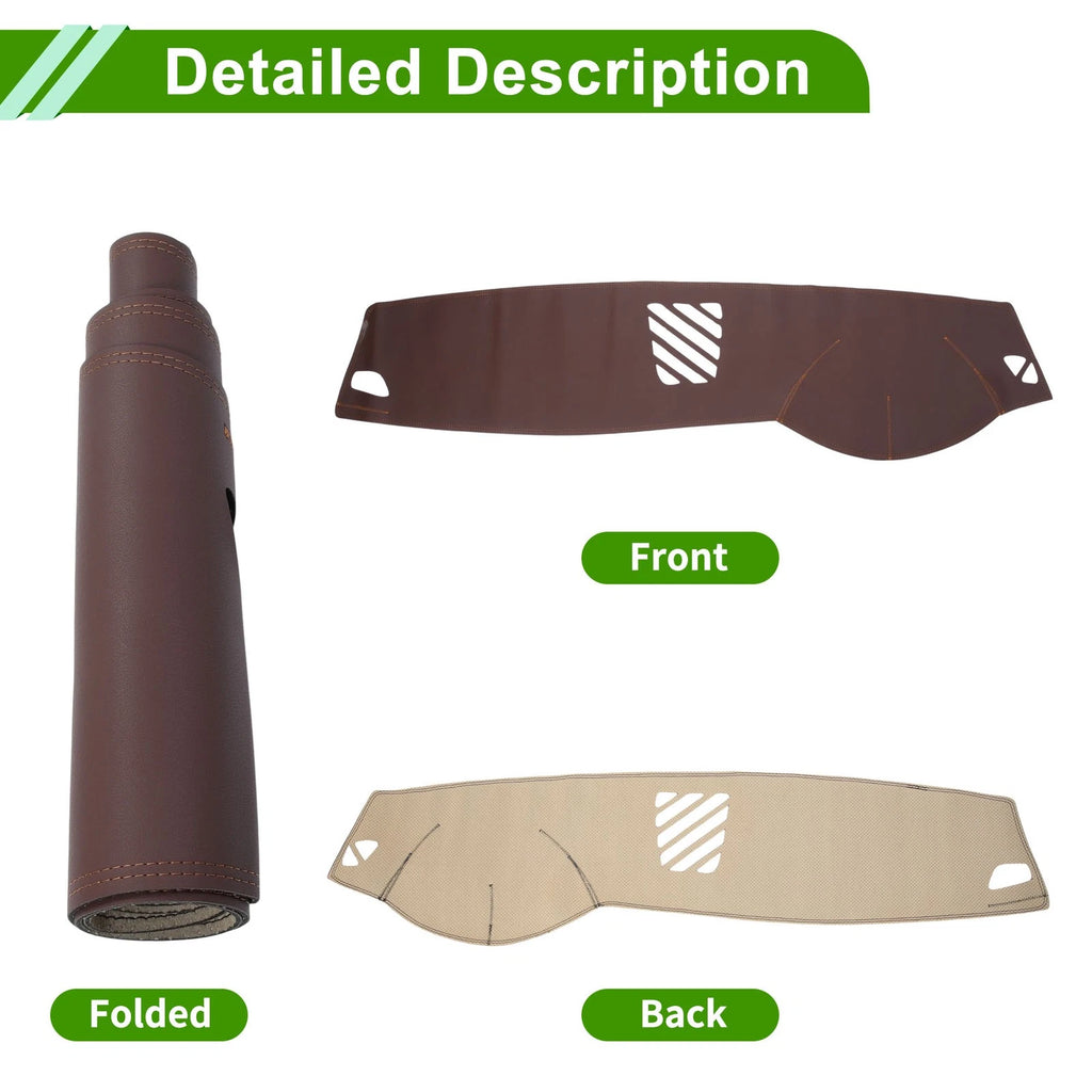 Dashboard Cover for BMW 5 Series (2014–2017) Dash Mat Carpet Brown