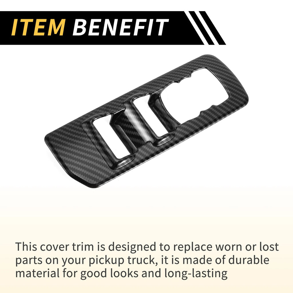 Set of 2 Front Rear Door Window Switch Panel Cover Trim for Ford F-150 (2015–2020)