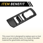 Set of 2 Front Rear Door Window Switch Panel Cover Trim for Ford F-150 (2015–2020)