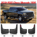 4pcs Mud Guards for Chevy Silverado 1500 (2019-2024) 2.7L 3.0L