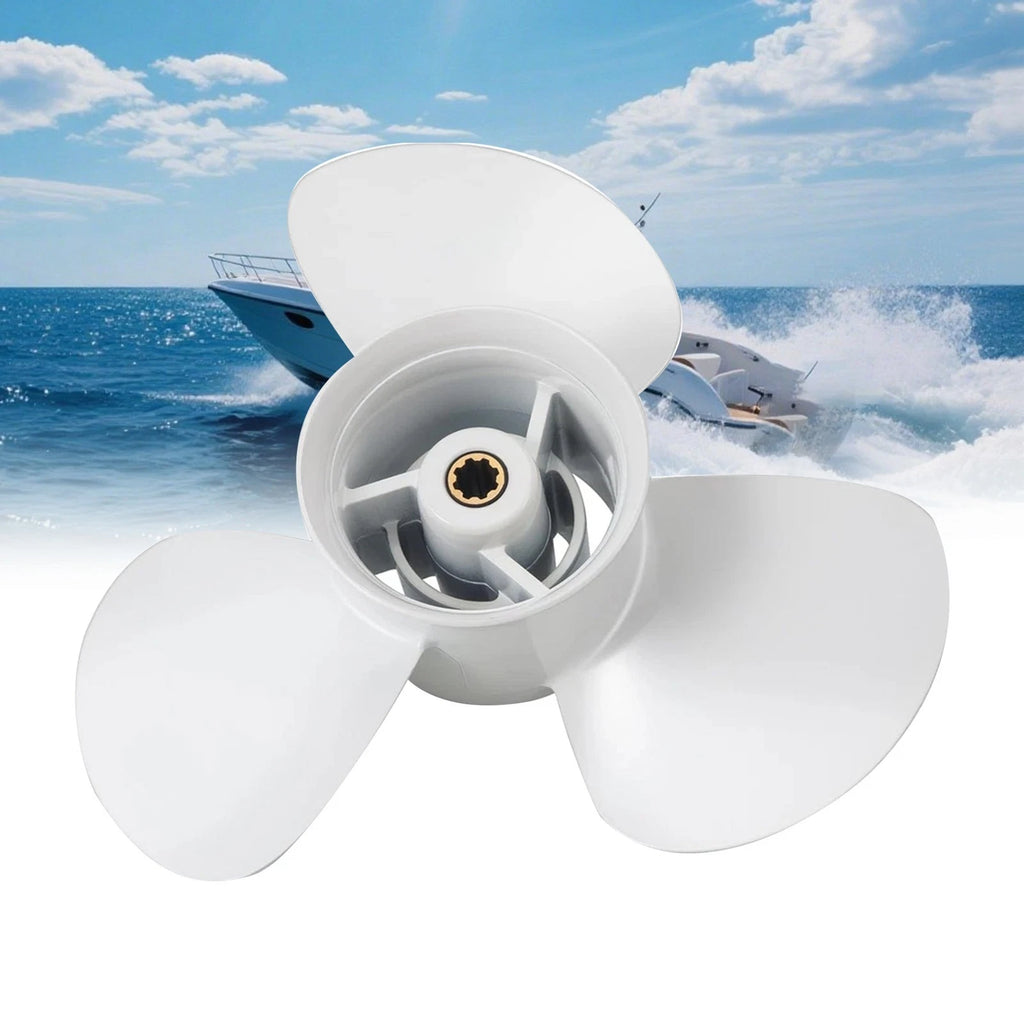 Boat Propeller for Yamaha 9.9-15HP (8 Spline Tooth 69G-45943-00-00, RH)