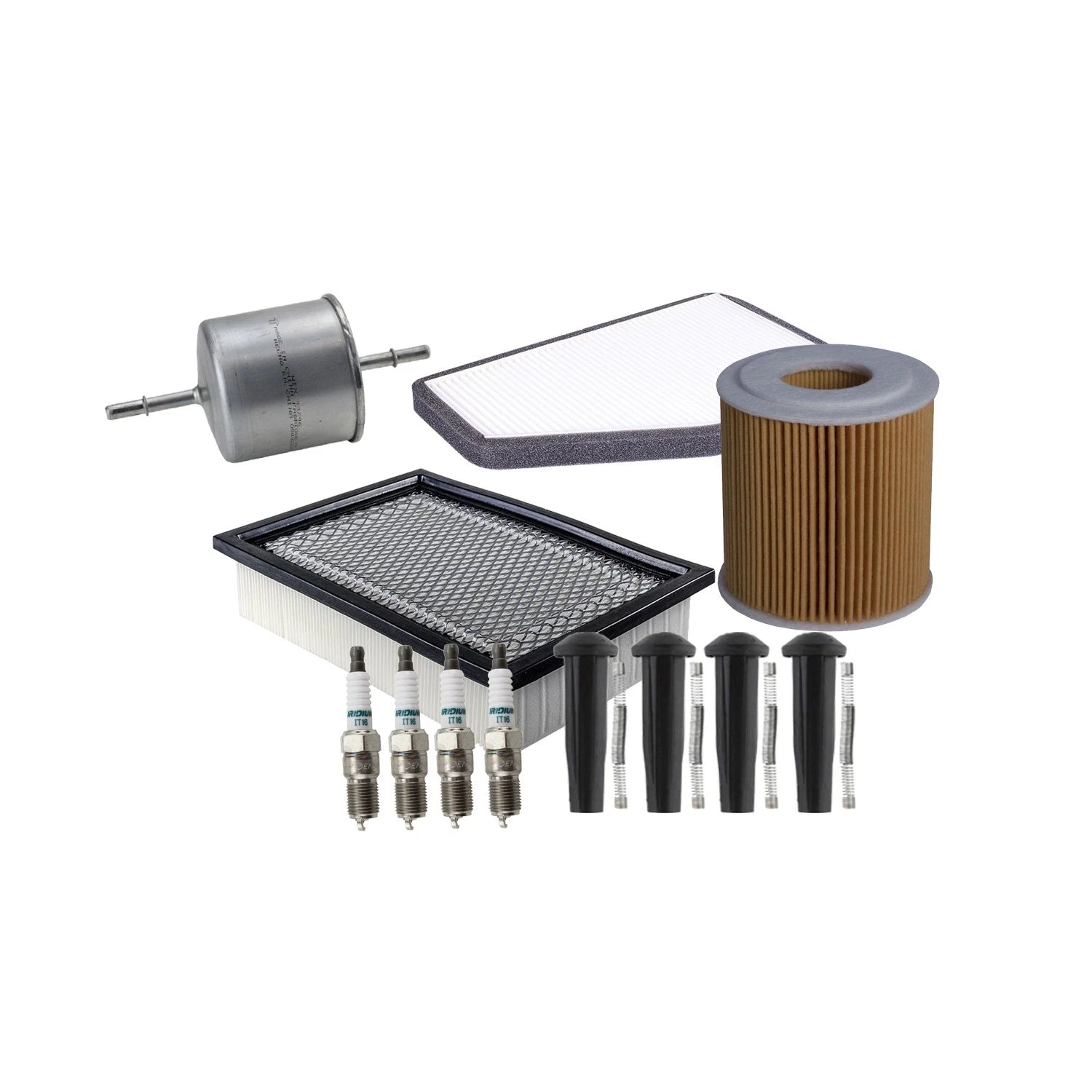 Tune Up Kit 4 Spark Plugs & Boots for Ford Escape, Mariner (2001–2010)