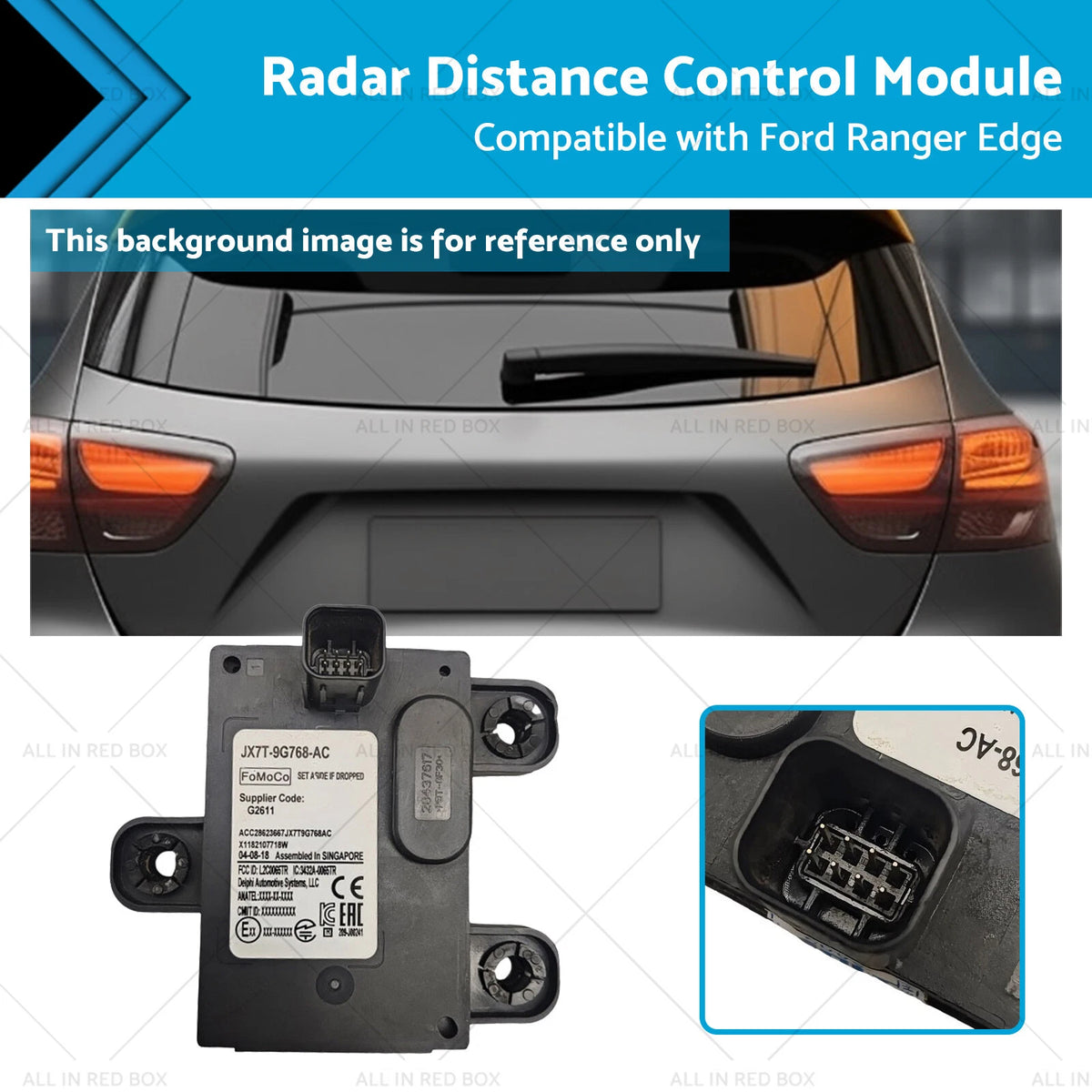 Radar Distance Control Module JX7T-9G768-AC for Ford Ranger Edge (2019–2022)
