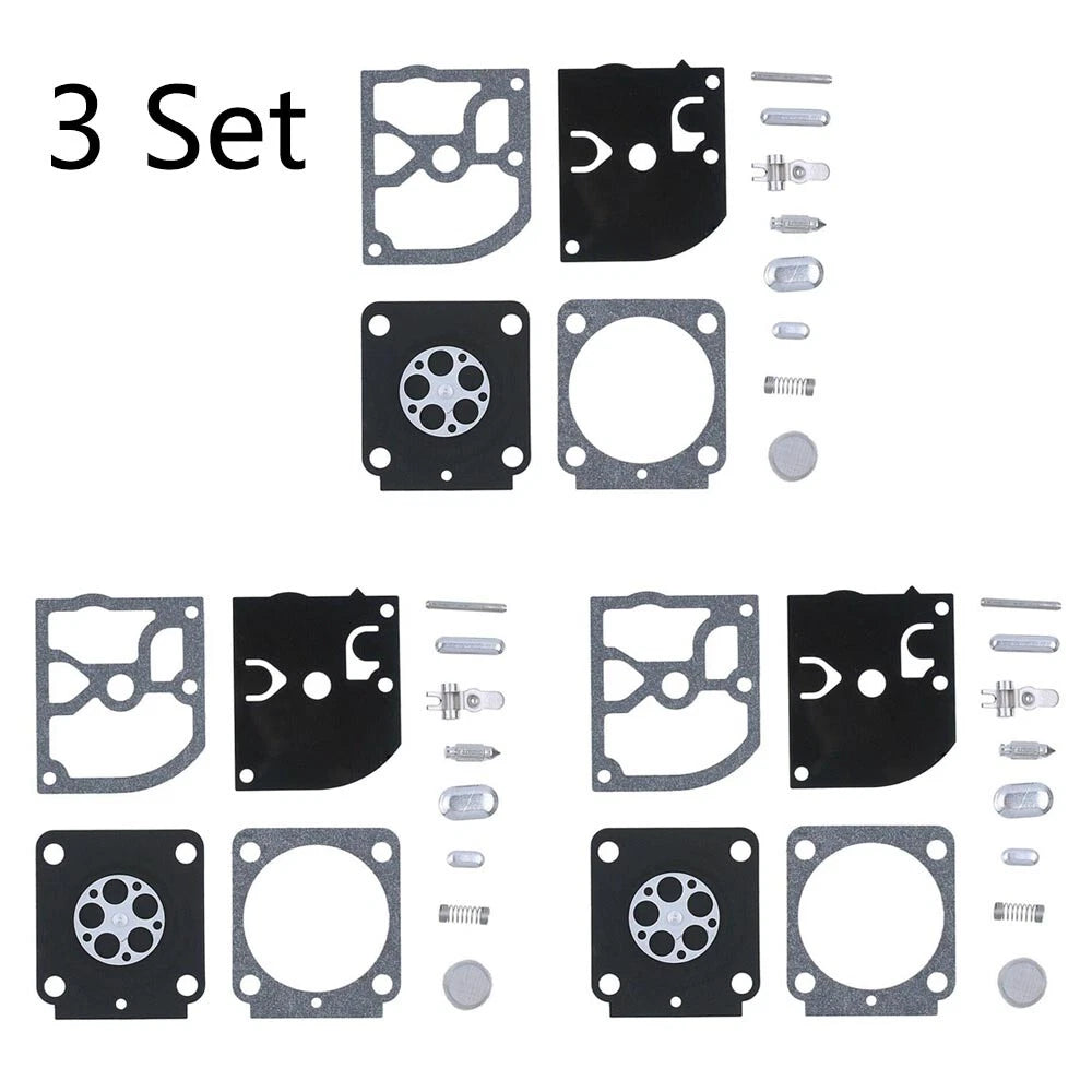 Set of 3 Carburetor Rebuild Kits for Stihl MS171 MS181 MS201 (RB-99 RB99)