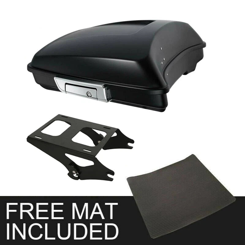 Matte Black Razor Trunk Two Up Mount Rack for Harley Touring (2014–2026)