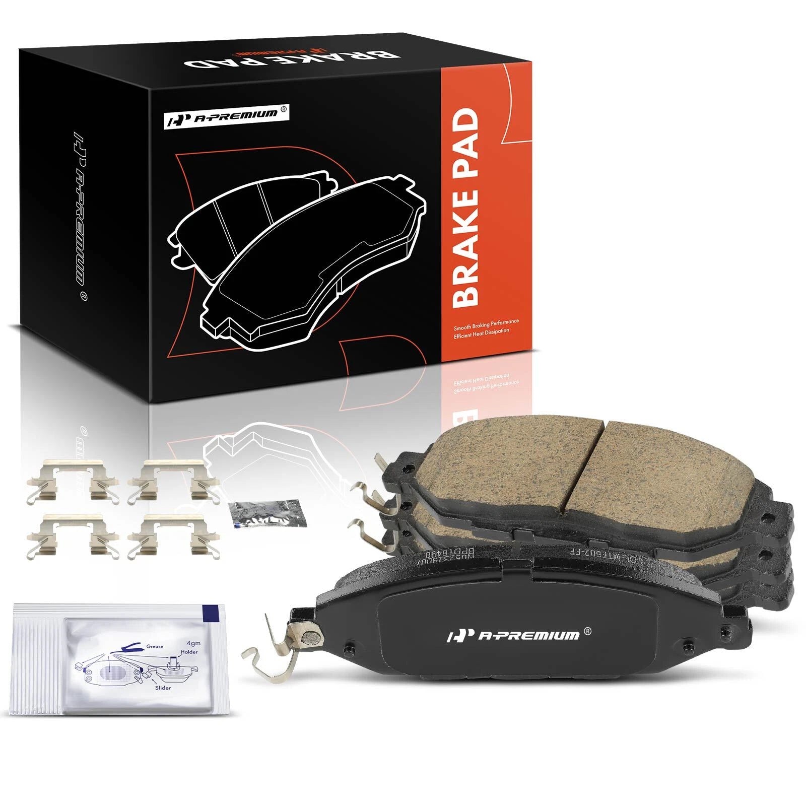 Set of 4 Front Ceramic Brake Pads for Nissan Murano Pathfinder (2015–2023)