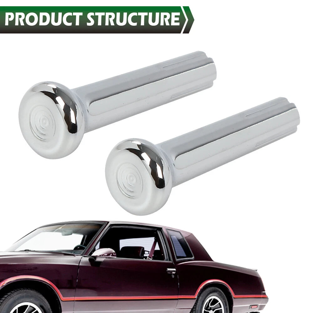 Chrome Door Lock Knobs for GM Chevy Buick Oldsmobile Pontiac (1971–1988)
