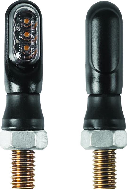 Mini Turn Signal Pair with Amber LEDs for Powersports (60mm)