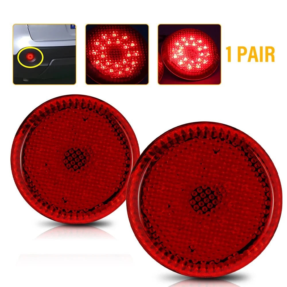 2X Rear Bumper Reflector LED Brake Light for Toyota Sienna (2007–2010) EPY