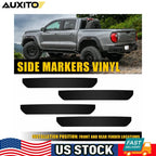 Set of 4 Smoked Side Marker Light Vinyl Tint Film Cover for GMC Canyon (2023–2025)