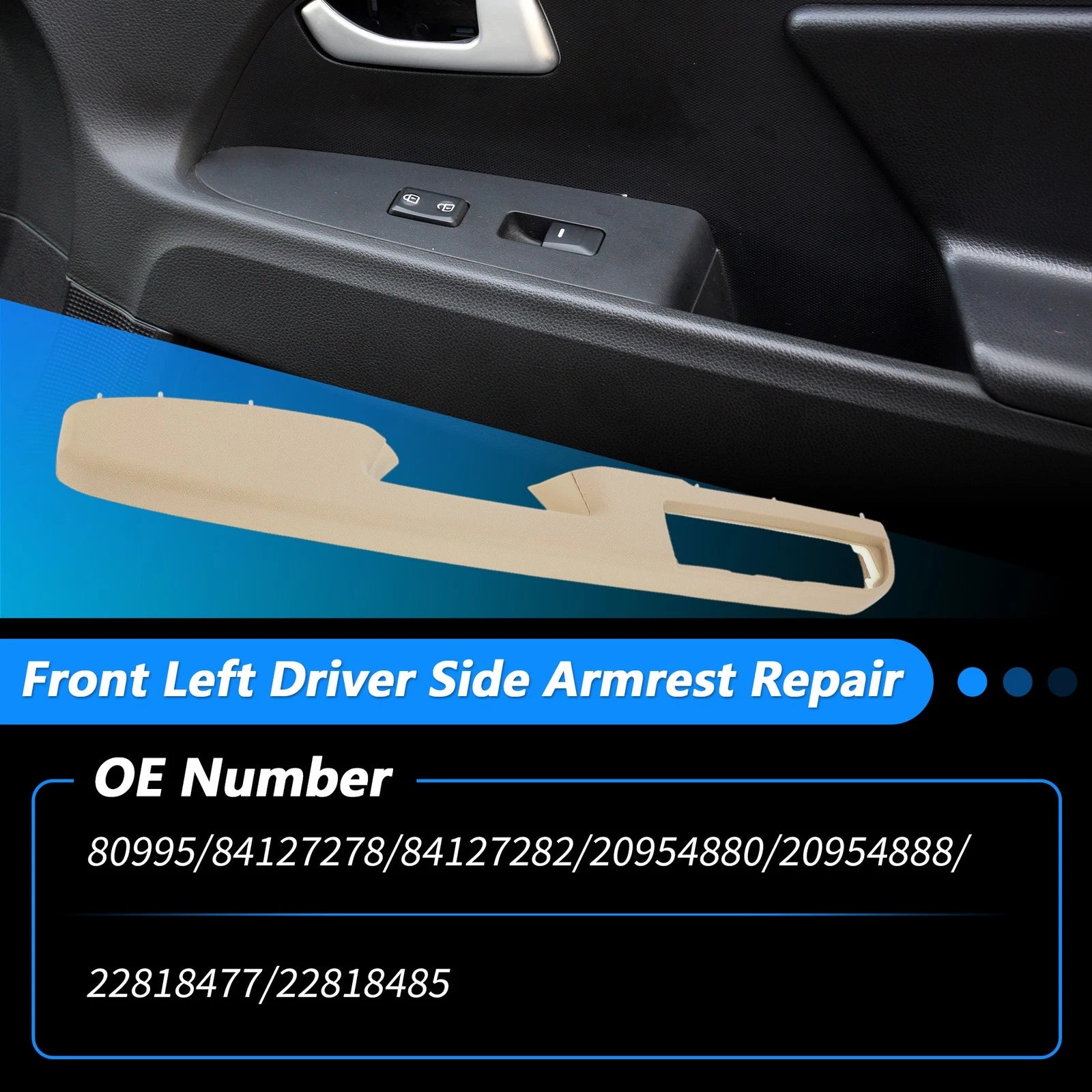 Armrest Repair for Chevrolet Silverado 1500 (No.80994) Tan
