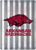 Corrugated Metal Sign for Arkansas Razorbacks (12" x 18")