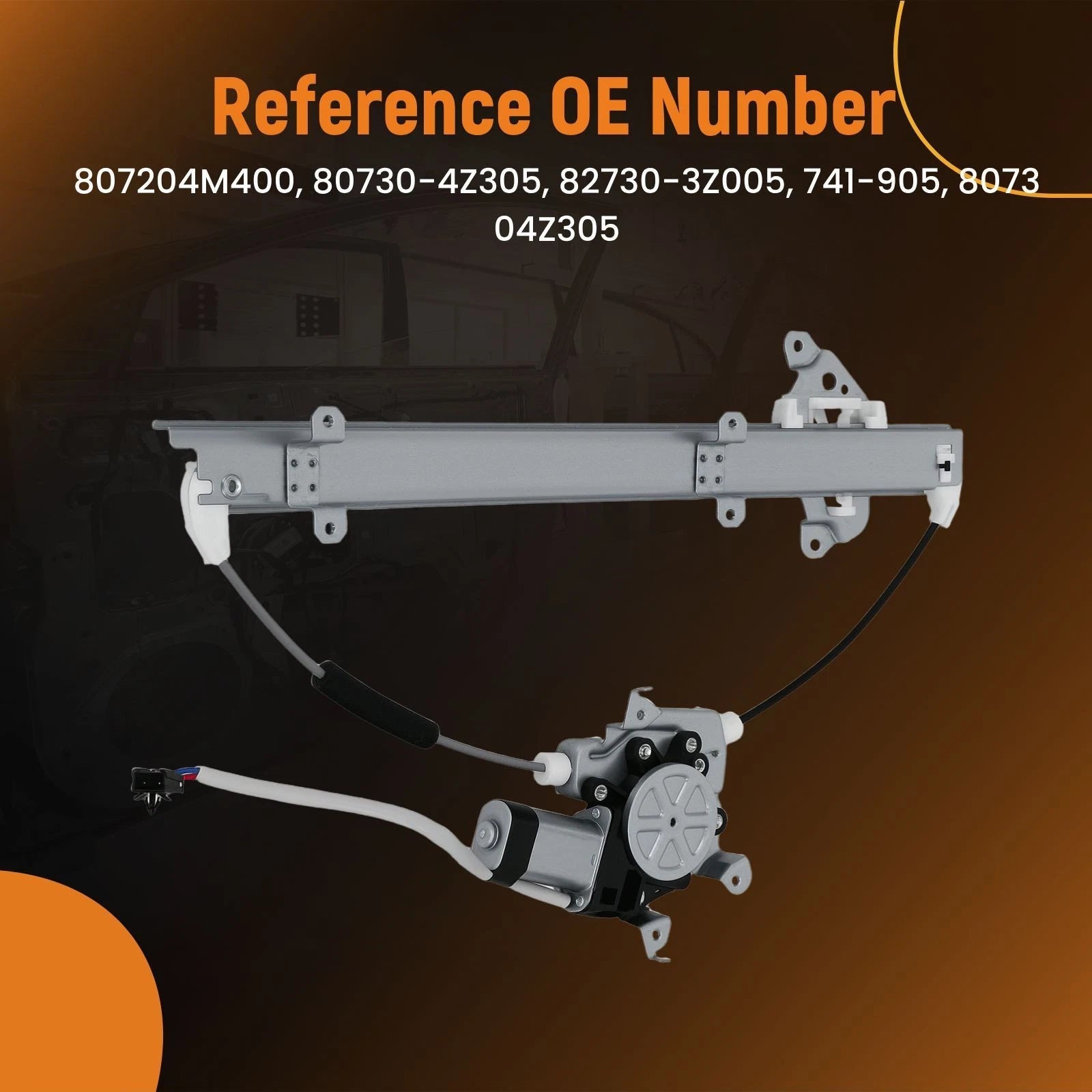Front Passenger Side Window Regulator & Motor for Nissan Sentra (2000–2006)
