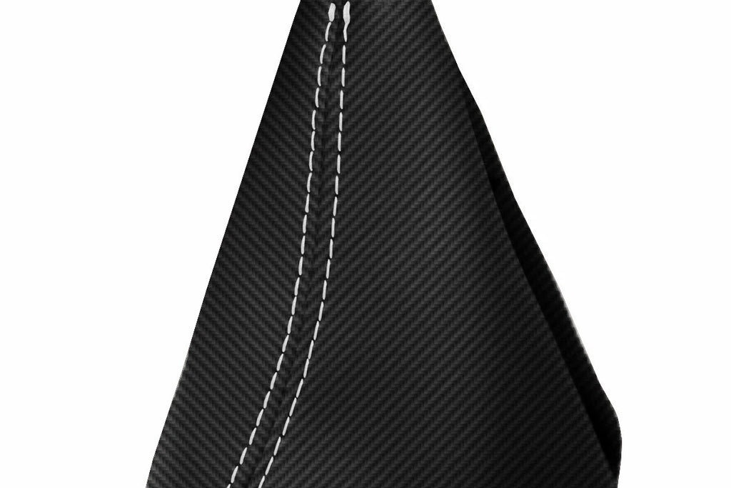 E Brake Boot Cover for BMW F30 F31 F32 F33 F34 F35 (2014–2019) Carbon Fiber White Stitch