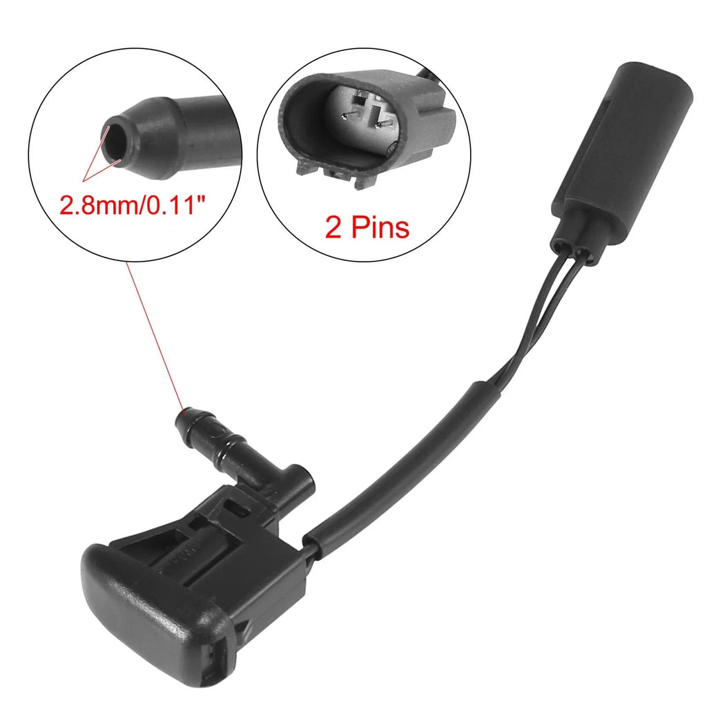 2 x Windshield Washer Nozzles Spray Jet for BMW 3 Series E46 (1998–2006)