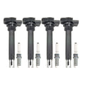 Set of 4 Ignition Coils & NGK Ruthenium HX Spark Plugs for Audi Allroad (2001–2005)