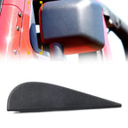 Left Door Side Mirror Triangle Flag Applique Black for Jeep Wrangler JK (2007–2018)