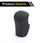 1 Pc Gear Shift Knob Cover for Honda Accord (2008–2012) Black Blue Faux Leather