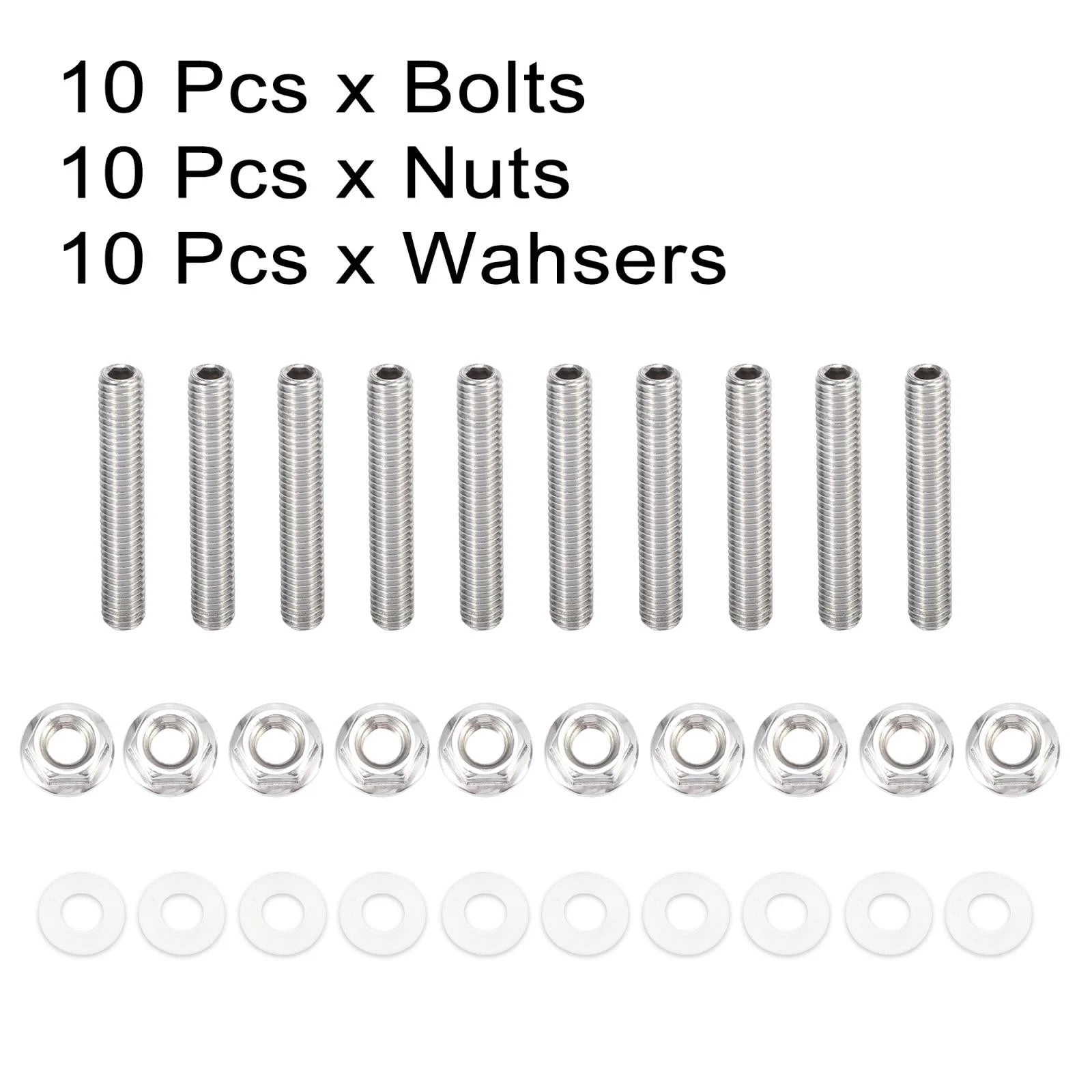 10pcs Exhaust Manifold Bolt Studs for Honda Acura B C D F H K Series (1990–2023)