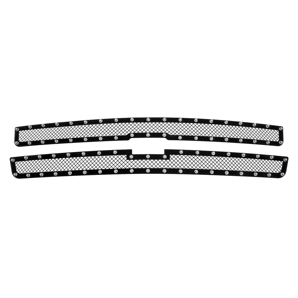 Upper Black Mesh Grille for Chevy Silverado 1500/2500 (1999-2002)