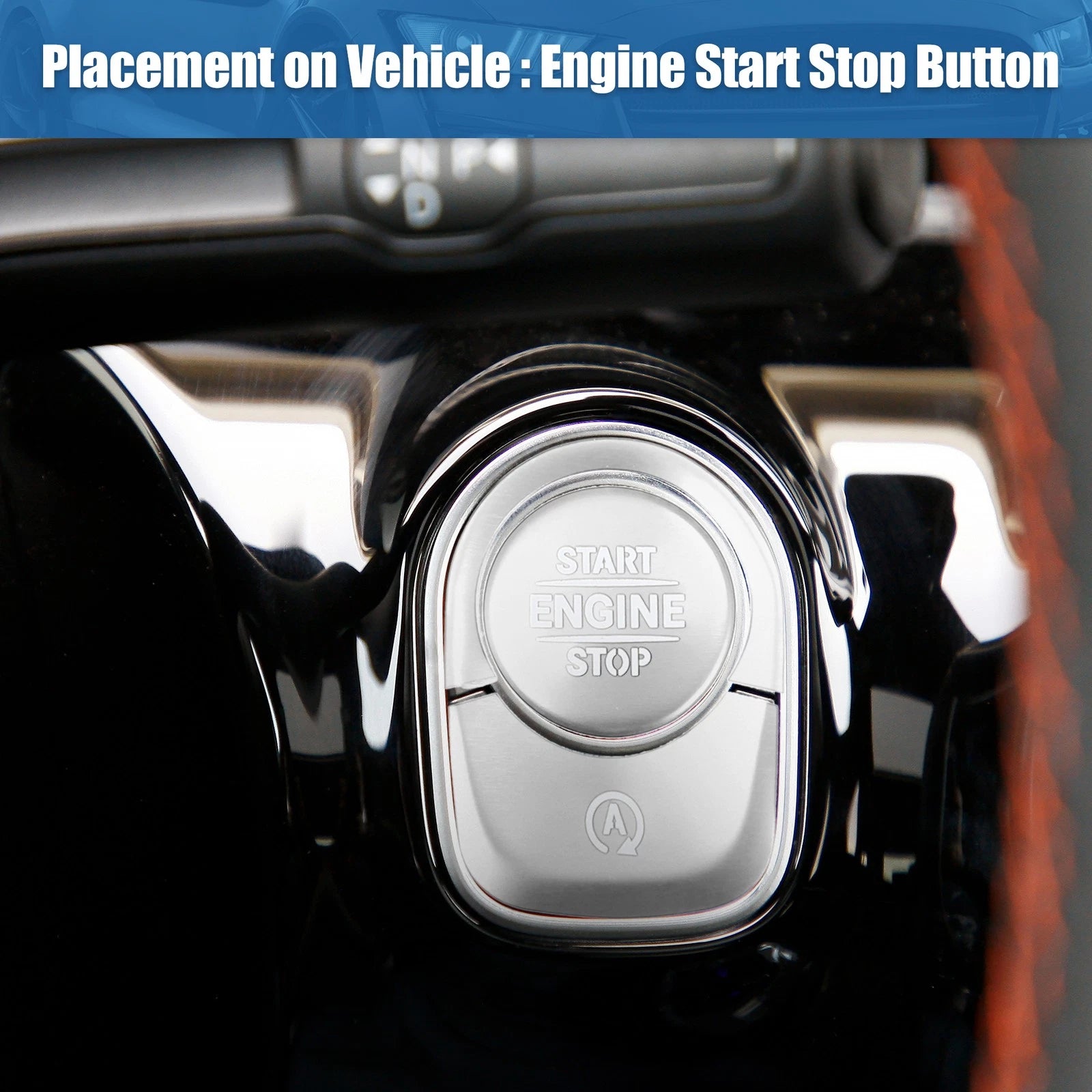 Engine Start Stop Button Cover Trim Sticker Kit for Mercedes Benz 