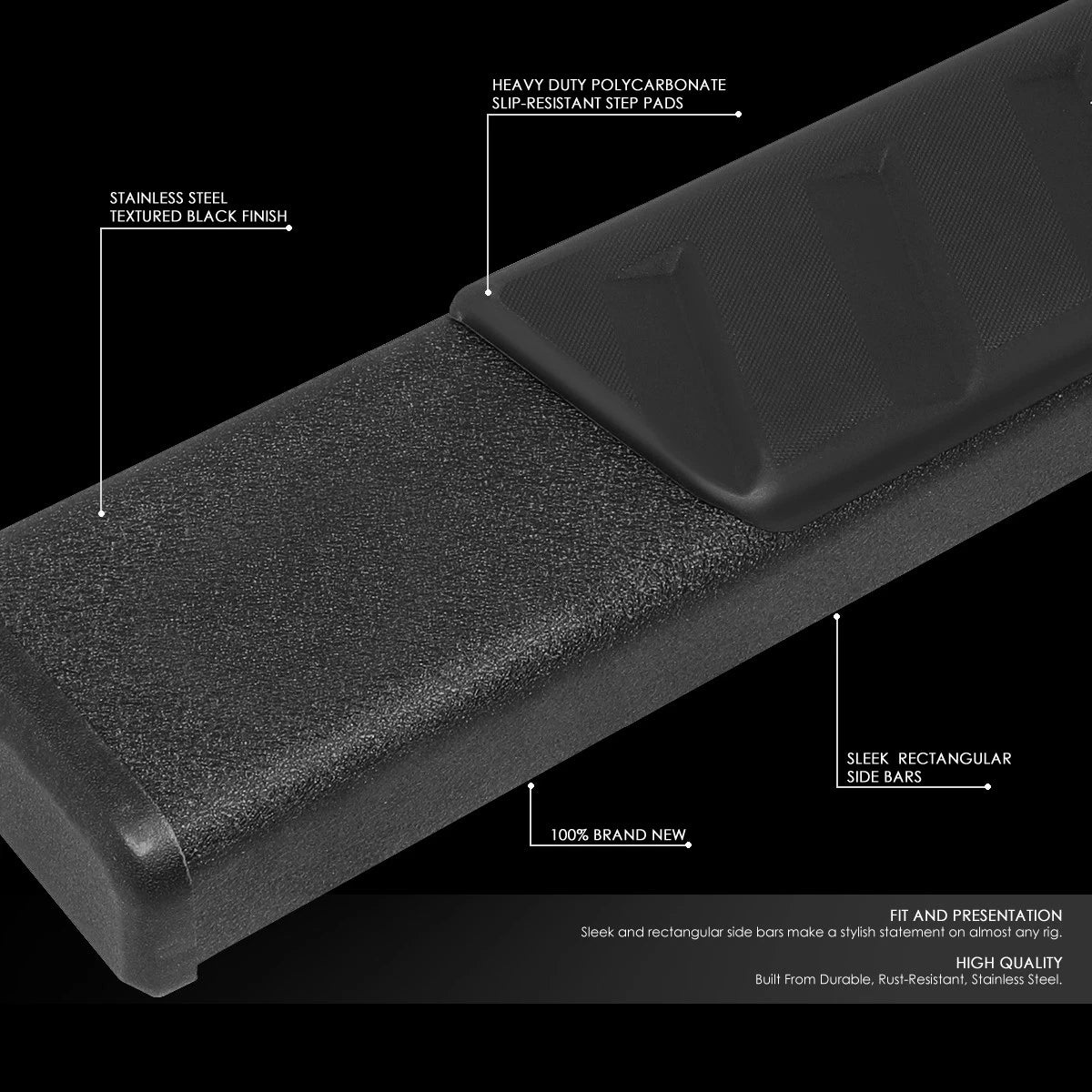 5"OD Running Board Step Bar for Dodge Ram (2009–2022)