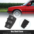 Key Fob Shell Case for Audi A4 A6 Q5 Q7 (2000–2023) 3 Button Black