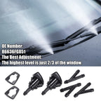 Set of 1 Windshield Washer Nozzle No.86636FG051 for Subaru Outback (2010–2023)