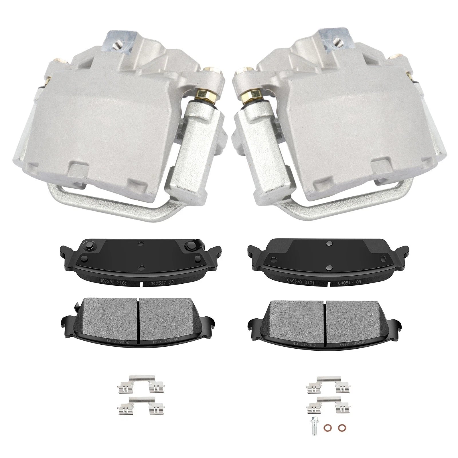 Set of 2 Rear Brake Calipers with Ceramic Pads for Cadillac Escalade EXT