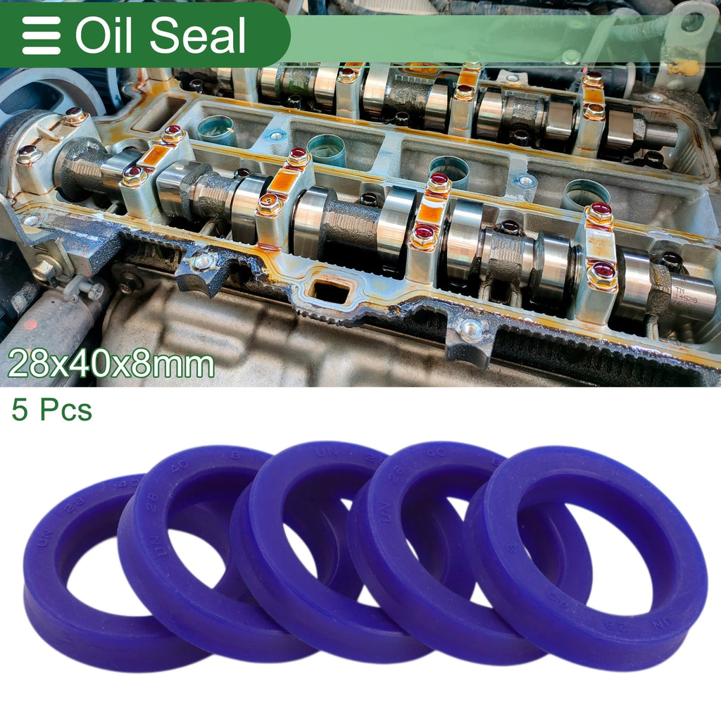 Set of 5 Oil Seal Rotary Shaft Seal 28x40x8mm for Various Models