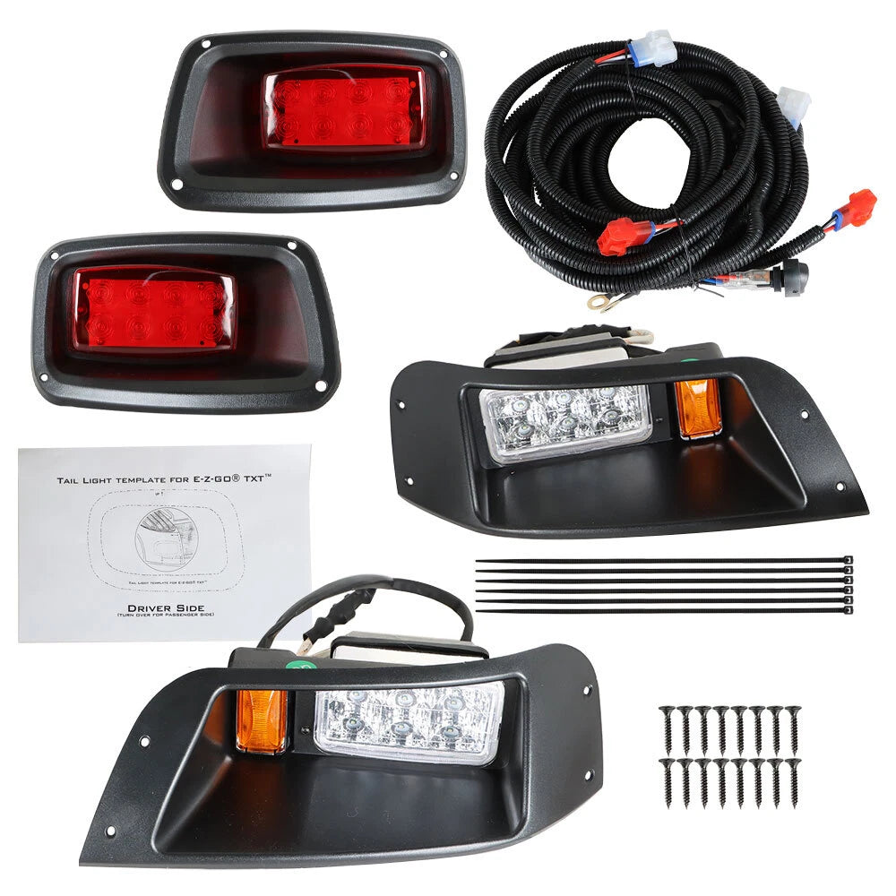 Adjustable Full LED Light Kit for EZGO TXT (1996–2013)