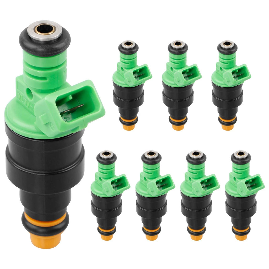 8X 42LB Fuel Injectors for Chevy Camaro, Ford Mustang (EV1 440cc 0280150558)