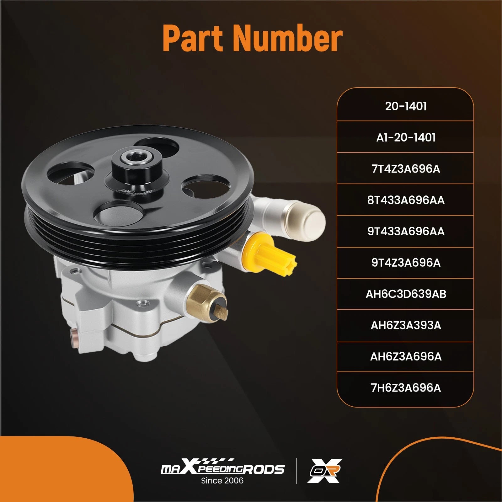 Power Steering Pump for Ford Edge Fusion Lincoln MKX MKZ (2007–2012)