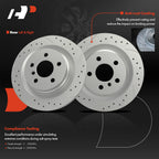 Drilled Brake Rotors & Brake Pads for BMW X1 (2016–2022) Mini Cooper Countryman