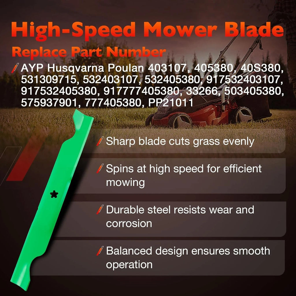 Mower Blade Spindle Belt Wheel Idler Kit for Husqvarna RZ4623 RZ46i Z246 (2010–2023)