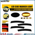 Set of 6 Smoke Lens LED Front Side Marker Lights for Mini Cooper (2002–2008)