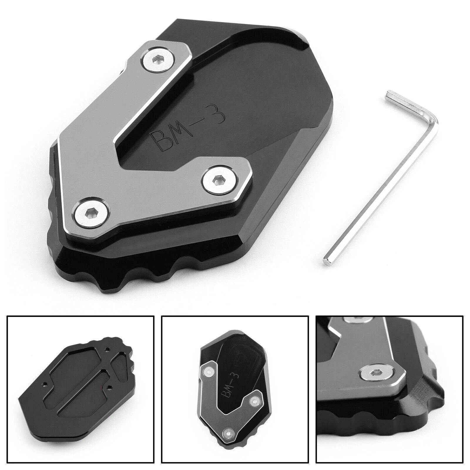 CNC Kickstand Side Stand Plate Extension Pad for BMW R1200 GS LC (2017–2018)