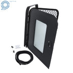30" x 36" Black RV Entry Door for Tear Drop Trailer