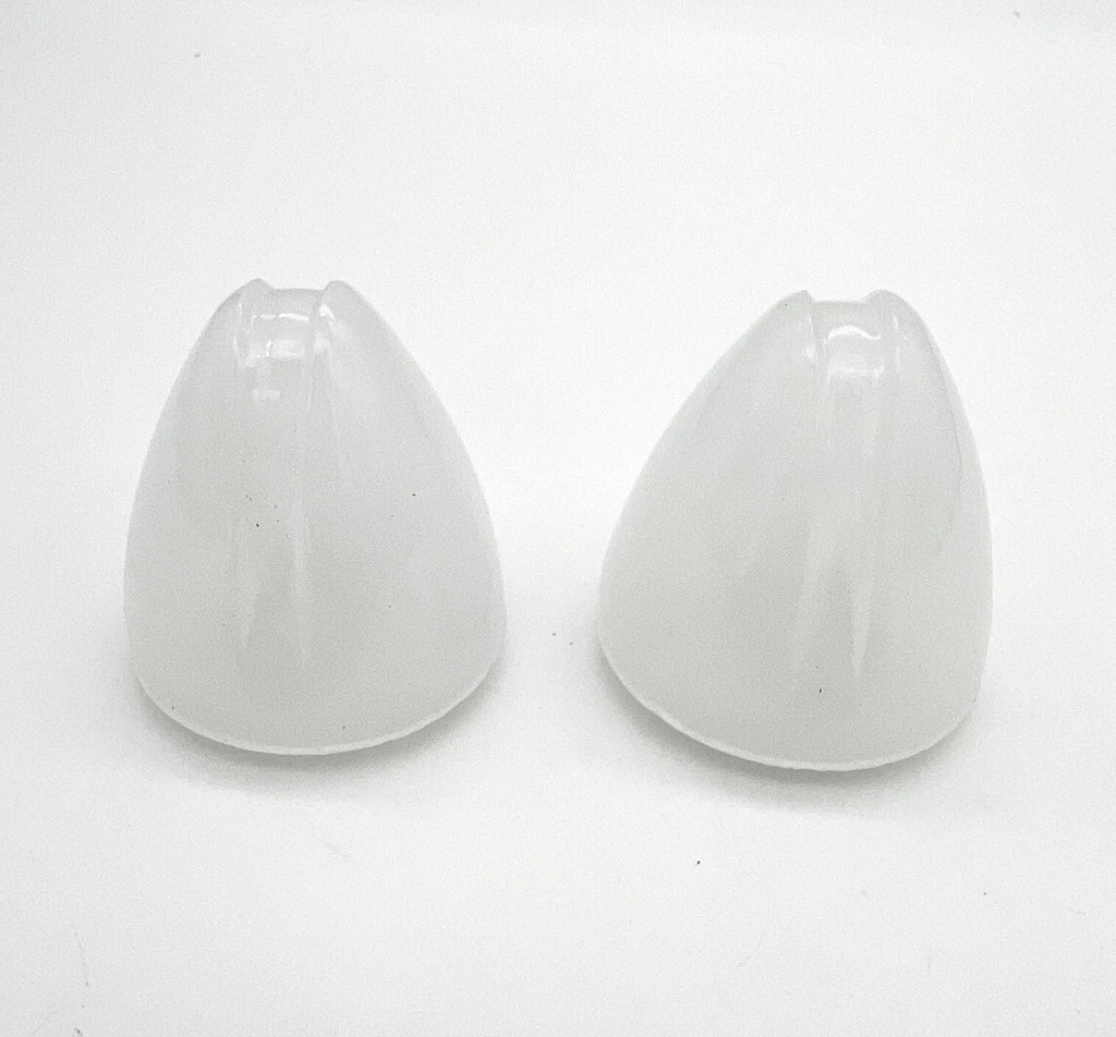 Parking Light Lenses Milky Glass Pair for 1937–1939 Chevy Passenger Car
