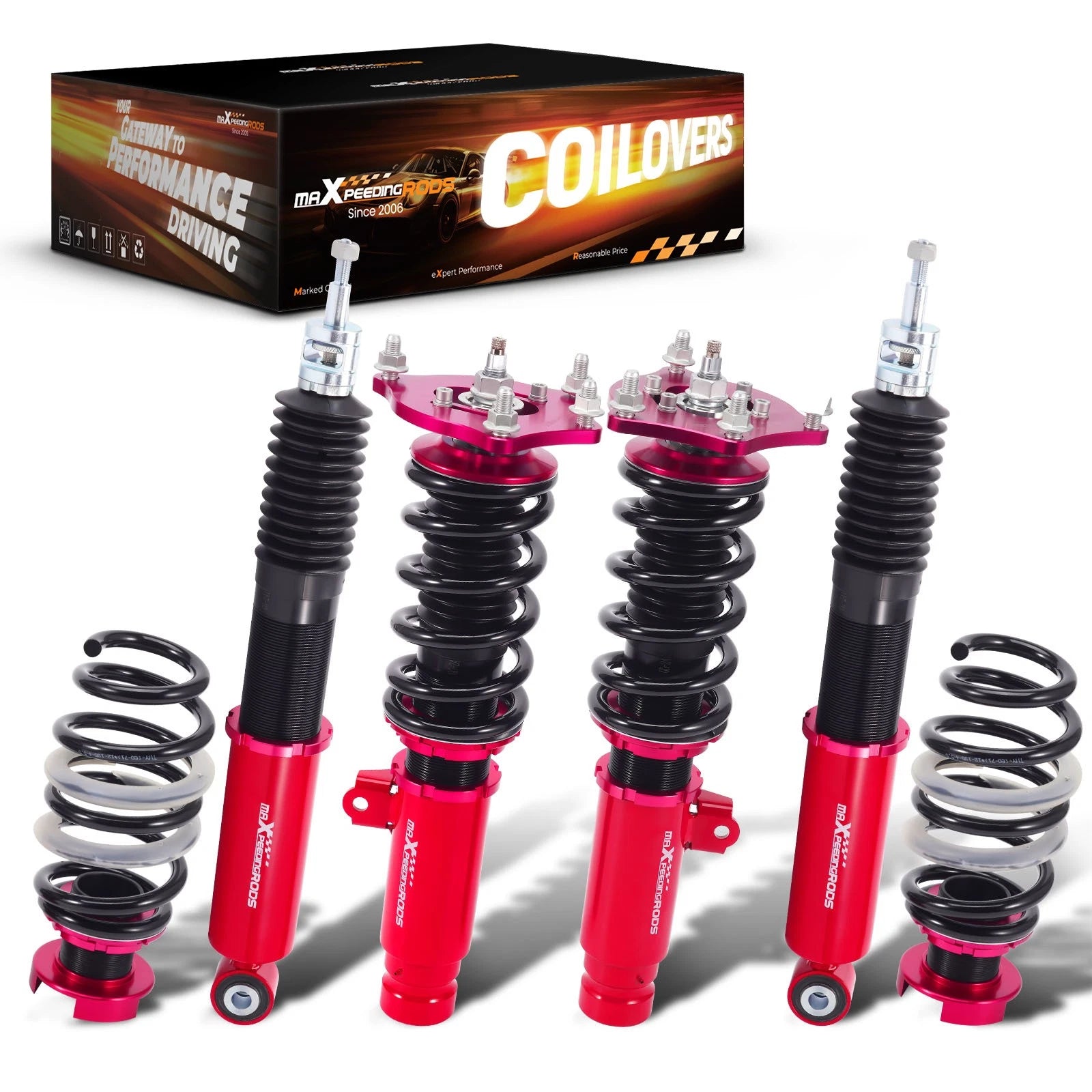 24 Level Damper Coilovers Lowering Kit for Honda Civic Hatchback (2016–2021)